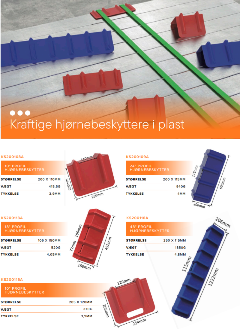 Kraftige hjørnebeskytter i plast – til surring & lastsikring - Image 2